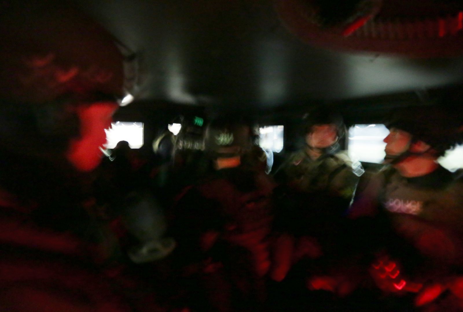 St. Louis County Police respond to crowds after grand jury announcement